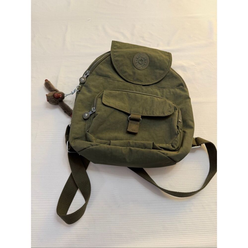 Kipling Queenie Jade Green Backpack Purse